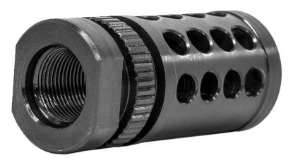 Picture of Grovtec Us Inc Gthm317 G-Nite Flash Suppressor Black Nitride Steel With 1/2"-28 Tpi Threads For 223 Cal 