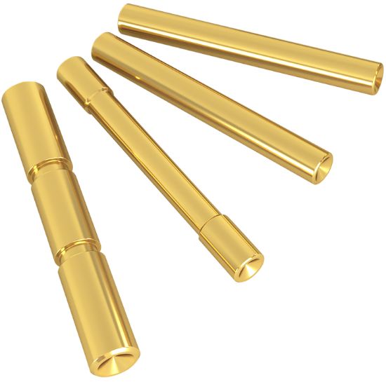 Picture of Cross Armory Crg4psgd 4 Pin Set Dimpled Compatible W/Glock Gen4 Gold 4140 Steel Pistol 