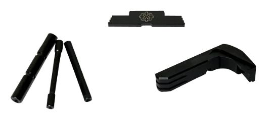 Picture of Cross Armory Crg4okbk 3 Piece Kit Extended Compatible W/Glock Gen4 Black Steel/Aluminum Pistol 