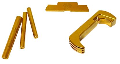 Picture of Cross Armory Crg5okgd 3 Piece Kit Extended Compatible W/ Glock 17/19/26/34 Gen5 Gold Anodized Steel/Aluminum 