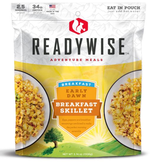 Picture of Readywise Rw05012 Outdoor Food Kit Early Dawn Egg Scramble Breakfast Entree 2.5 Servings In A Resealble Pouch, 6 Per Case 