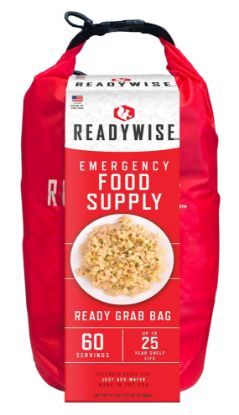 Picture of Readywise Rw01641 7 Day Emergency Grab Bag 60 Servings, 10 Mylar Pouches, 13,920 Total Calories, About 60 Cups Of Water Needed 