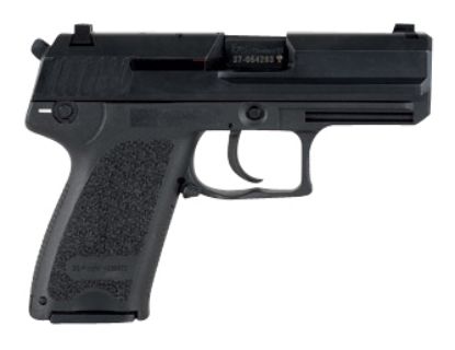 Picture of Hk 81000331 Usp V1 Compact 9Mm Luger 10+1 3.58" Black Polygonal Rifled Barrel, Black Serrated Slide, Black Polymer Frame, Black Polymer Grip, Ambidextrous 