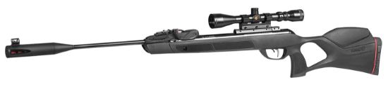 Picture of Gamo 6110038654 Swarm Magnum 10X Gen 3, Gas Piston 177 10 Shot, Black Steel Barrel, Black Receiver, Black All Weather Lightweight Thumbhole Stock, Scope 3-9X40mm 