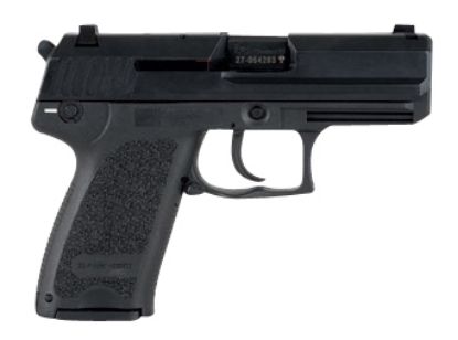 Picture of Hk 81000339 Usp V1 Compact Frame 40 S&W 10+1, 3.58" Black Polygonal Rifled Barrel, Black Serrated Steel Slide, Black Polymer Frame, Black Polymer Grip, Night Sights, Bobbed Hammer, Ambidextrous 