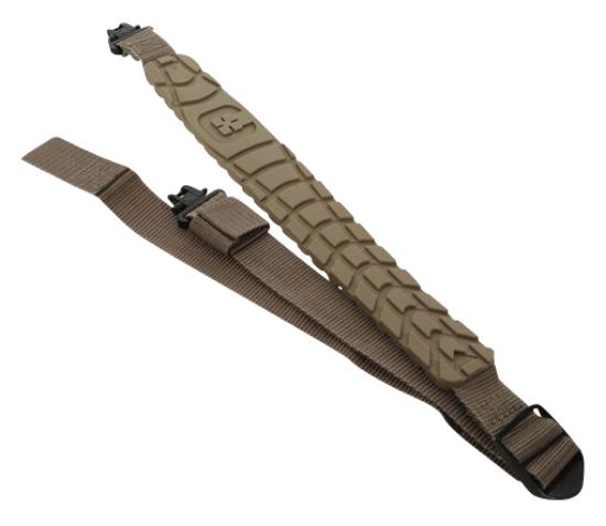 Picture of Caldwell 1131996 Max Grip Slim Sling 20"-41" Oal, 1.50" Wide, Flat Dark Earth, Adjustable Design For Rifles 