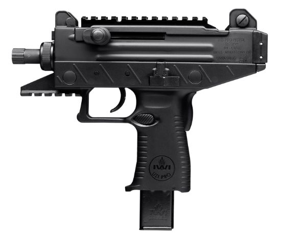 Picture of Iwi Us Upp9st Uzi Pro 9Mm Luger Caliber With 4.50" Threaded Barrel, 25+1 Capacity, Black Metal Finish, Black Polymer Grip Right Hand 