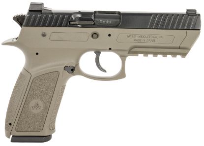 Picture of Iwi Us J941pl9od-Ii Jericho 941 Enhanced 9Mm Luger Caliber With 4.40" Barrel, 17+1 Capacity, Od Green Finish Picatinny Rail Frame, Serrated Black Steel Slide & Polymer Grip 