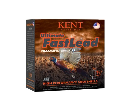 Picture of Kent Cartridge K122ufl424 Ultimate Fast Lead 12 Gauge 2.75" 1 1/2 Oz 4 Shot 25 Per Box/ 10 Case 