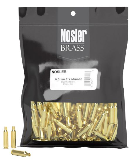 Picture of Nosler 10211 Premium Brass Unprimed Cases 6.5 Creedmoor Rifle Brass/ 100 Per Box 