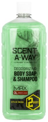 Picture of Scent-A-Way 07758 Shampoo/Body Wash Odor Eliminator Odorless Scent Vegetable Proteins 32Oz Bottle 