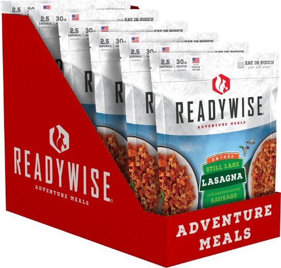 Picture of Readywise Rw05005 Lasagna W/Sausage Freeze Dried Entrees 2.5 Servings In A Resealable Pouch, 6 Per Case 