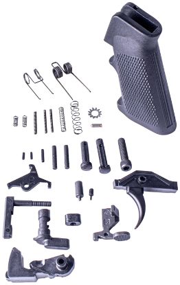 Picture of Ati Atiati15lpknano Saf-T-First Lower Parts Kit Ar-Platform Black Grip, Black Stock 