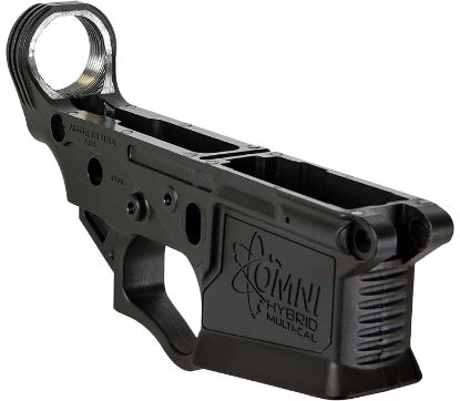 Picture of Ati Atiglow200 Omni Hybrid Stripped Lower Multi-Caliber Black Anodized Finish Polymer Material With Mil-Spec Dimensions For Ar-15 