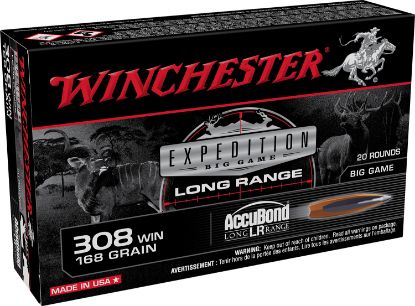 Picture of Winchester Ammo S308lr Expedition Big Game Long Range 308 Win 168 Gr Nosler Accubond Long-Range 20 Per Box/ 10 Case 