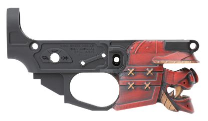 Picture of Spikes Stlb630-Ph Rare Breed Samurai Stripped Lower Receiver Multi-Caliber 7075-T6 Aluminum Black Anodized With Painted Front For Ar-15 