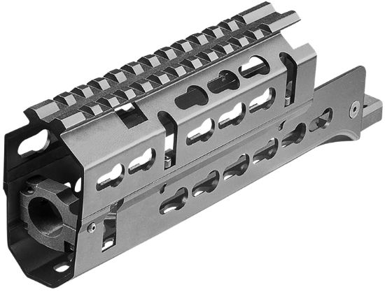 Picture of Aim Sports Mmak02 Russian Handguard Short & Drop-In, M-Lok 2-Piece Style Made Of 6061-T6 Aluminum With Black Anodized Finish For Ak-47 