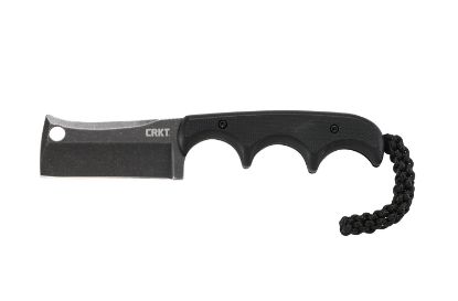 Picture of Crkt 2383K Minimalist Blackout 2.13" Fixed Cleaver Plain Stonewashed 5Cr15mov Ss Blade/ Black G10 Handle Includes Sheath 