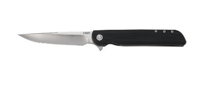 Picture of Crkt 3810 Lck + Large 3.62" Folding Drop Point Plain Satin 8Cr13mov Ss Blade/ Black Grn Handle Includes Pocket Clip 