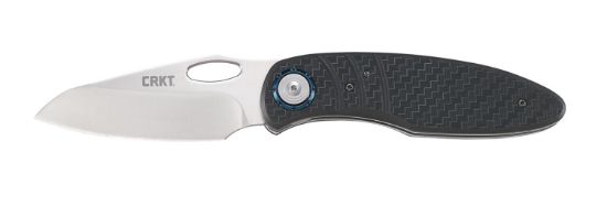 Picture of Crkt 5375 Trask 3.33" Folding Plain Satin D2 Steel Blade/ Black Grn Handle Includes Pocket Clip 