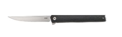 Picture of Crkt 7097 Ceo 3.35" Folding Plain Satin Aus-8A Ss Blade/ Black Grn Handle Includes Pocket Clip 