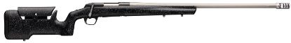 Picture of Browning 035438299 X-Bolt Max Long Range 6.8 Western 3+1 26" Mb Fluted Matte Black Gray Speck Black Fixed Max Adjustable Comb Stock Right Hand (Full Size) 