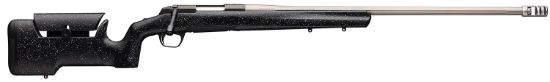 Picture of Browning 035438299 X-Bolt Max Long Range 6.8 Western 3+1 26" Mb Fluted Matte Black Gray Speck Black Fixed Max Adjustable Comb Stock Right Hand (Full Size) 