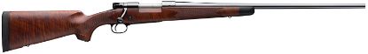 Picture of Winchester Repeating Arms 535203299 Model 70 Super Grade 6.8 Western Caliber With 3+1 Capacity, 24" Barrel, High Polished Blued Metal Finish & Satin Fancy Walnut Stock Right Hand (Full Size) 