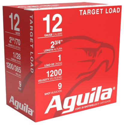 Picture of Aguila 1Chb1306 Target Load Competition 12Gauge 2.75" 1Oz 9Shot 25 Per Box/10 Case 