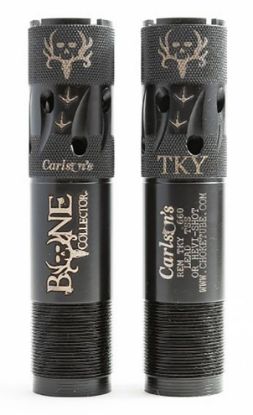 Picture of Carlson's Choke Tubes 80120 Bone Collector 12 Gauge Turkey Extended Ported 17-4 Stainless Steel 