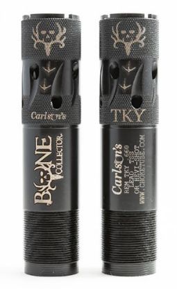 Picture of Carlson's Choke Tubes 80125 Bone Collector 20 Gauge Turkey Extended Ported 17-4 Stainless Steel 