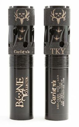 Picture of Carlson's Choke Tubes 80130 Bone Collector 12 Gauge Turkey Extended Ported 17-4 Stainless Steel 