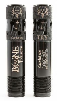 Picture of Carlson's Choke Tubes 80145 Bone Collector 20 Gauge Turkey Extended Ported 17-4 Stainless Steel 