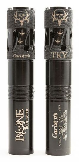 Picture of Carlson's Choke Tubes 80150 Bone Collector 12 Gauge Turkey Extended Ported 17-4 Stainless Steel 