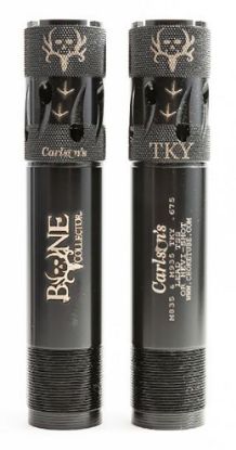 Picture of Carlson's Choke Tubes 80160 Bone Collector 12 Gauge Turkey Extended Ported 17-4 Stainless Steel 