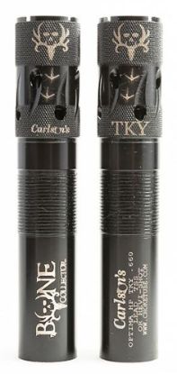 Picture of Carlson's Choke Tubes 80190 Bone Collector 12 Gauge Turkey Extended Ported 17-4 Stainless Steel 