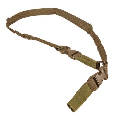 Picture of Ncstar Aars21pt Vism Sling 1.25" 55"-72" Adjustable Bungee Tan Nylon Strap W/Elastic Shock-Cord 2Or1 Point Sling 