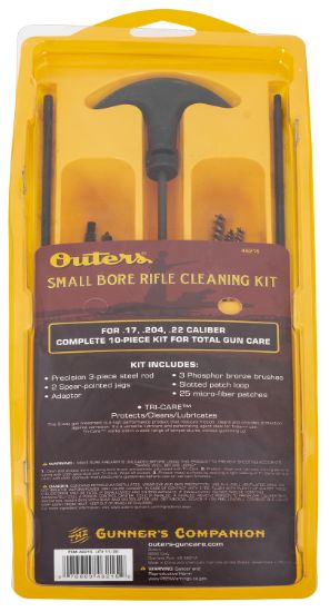 Picture of Outers 46215 Brass Rod Rifle Kit Small Bore Rifle 17/204/22 Caliber 9 Pieces 