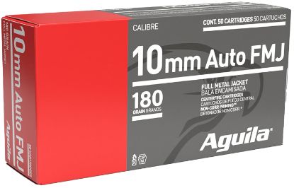 Picture of Aguila 1E102110 Target & Range Handgun 10Mm Auto 180Gr Full Metal Jacket 50 Per Box/20 Case 
