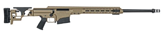 Picture of Barrett 18488 Mrad 300 Win Mag 24" 10+1 Flat Dark Earth Cerakote Flat Dark Earth Folding With Adjustable Lop Stock Black Polymer Grip Right Hand 