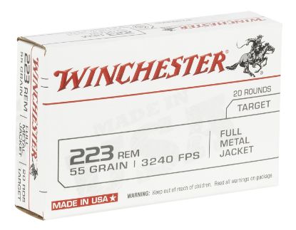 Picture of Winchester Ammo W223k Usa 223 Rem 55 Gr Full Metal Jacket 20 Per Box/ 50 Case 