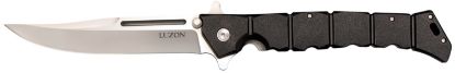 Picture of Cold Steel Cs20nqx Luzon Large 6" Folding Plain 8Cr13mov Ss Blade/Black Gfn Handle Features Safety Switch Includes Pocket Clip 