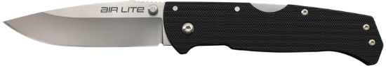 Picture of Cold Steel Cs26wd Air Lite 3.50" Folding Drop Point Plain Aus-10A Ss Blade/Black G10 Handle Includes Pocket Clip 