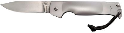 Picture of Cold Steel Cs95fb Bushman Pocket 4.50" Folding Clip Point Plain Stone Washed 4116 Stainless Steel Blade/Stone Washed 420 Stainless Steel Handle Includes Pocket Clip 