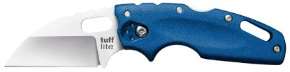 Picture of Cold Steel Cs20ltb Tuff Lite 2.50" Folding Sheepsfoot Plain Aus-8A Ss Blade/Blue Griv-Ex Handle Includes Belt Clip 