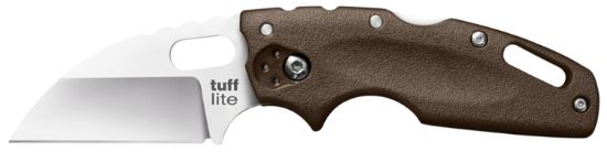 Picture of Cold Steel Cs20ltf Tuff Lite 2.50" Folding Sheepsfoot Plain Aus-8A Ss Blade/Flat Dark Earth Griv-Ex Handle Includes Pocket Clip 