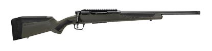 Picture of Savage Arms 57653 Impulse Hog Hunter 308 Win 4+1 Matte Black 18" Threaded Barrel/Rec, Matte Od Green Fixed Accustock With Accufit, Includes Detachable Box Mag 