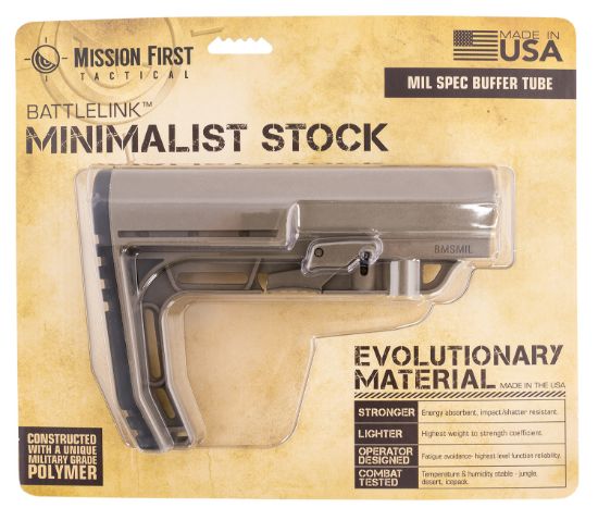 Picture of Mission First Tactical Bmsmilsde Battlelink Minimalist Mil-Spec Scorched Dark Earth, Synthetic, 7.08" Oal 