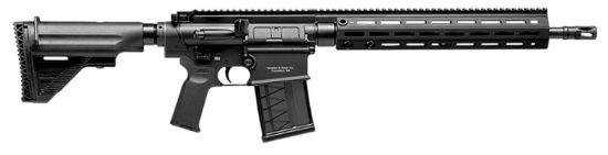 Picture of Hk 81000586 Mr762 A1 7.62X51mm Nato Caliber With 16.50" Barrel, 20+1 Capacity, Black Metal Finish, Black Adjustable Stock & Polymer Grip Right Hand 