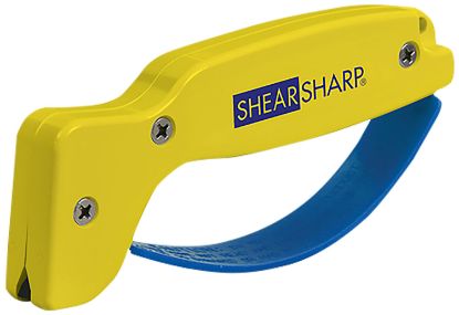 Picture of Accusharp 002C Shearsharp Scissors Sharpener Diamond Tungsten Carbide Sharpener Yellow/Blue 